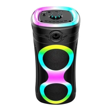 CS-4415 Bluetooth Speaker – Dual 4” Drivers RGB Light | Portable Karaoke Speaker