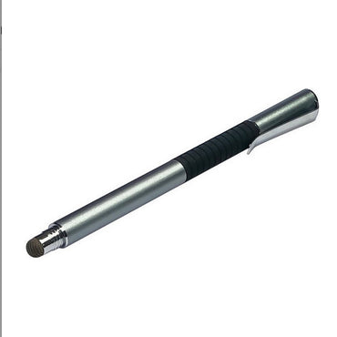 2-in-1 Multi-Functional Stylus Touch Pen – Silver/Black, Universal Compatibility (New)
