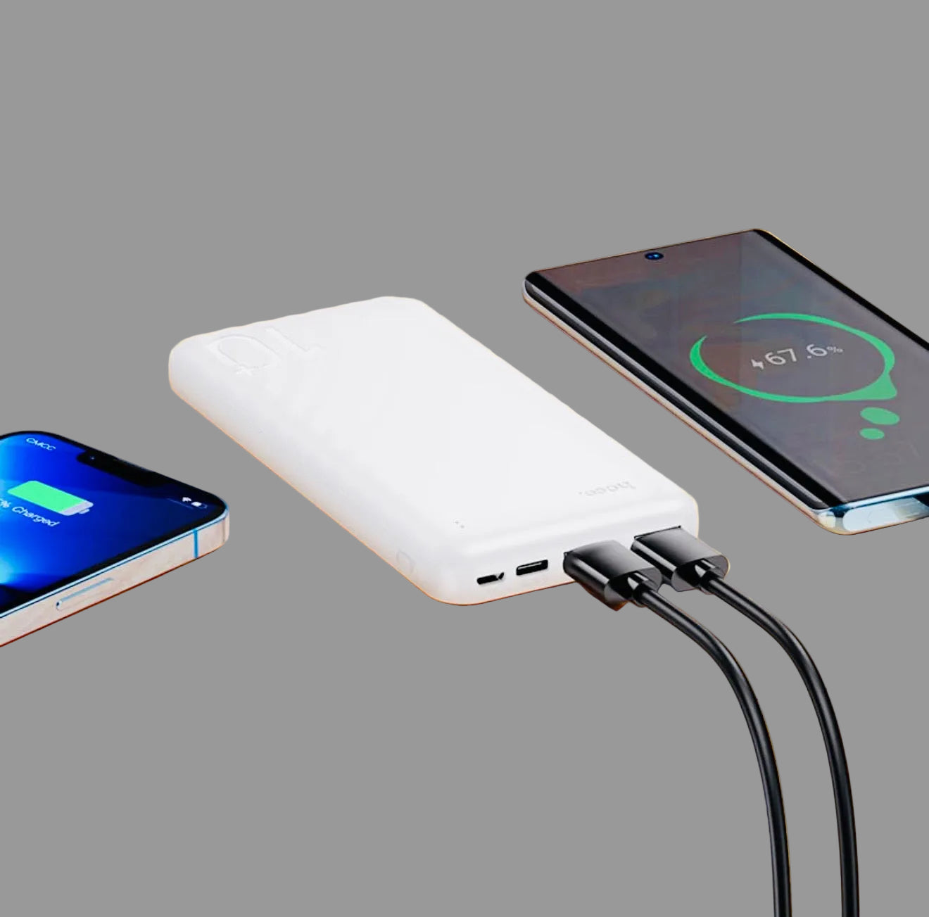 HOCO J163 10000mAh Power Bank – Multi Cable Fast Charging