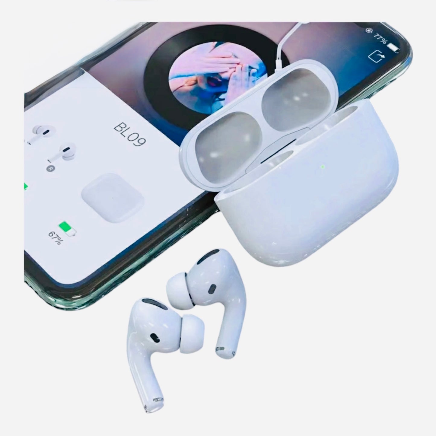 Foneng BL09 True Wireless Stereo Earbuds – White, In-Ear Design with Charging Case (New)