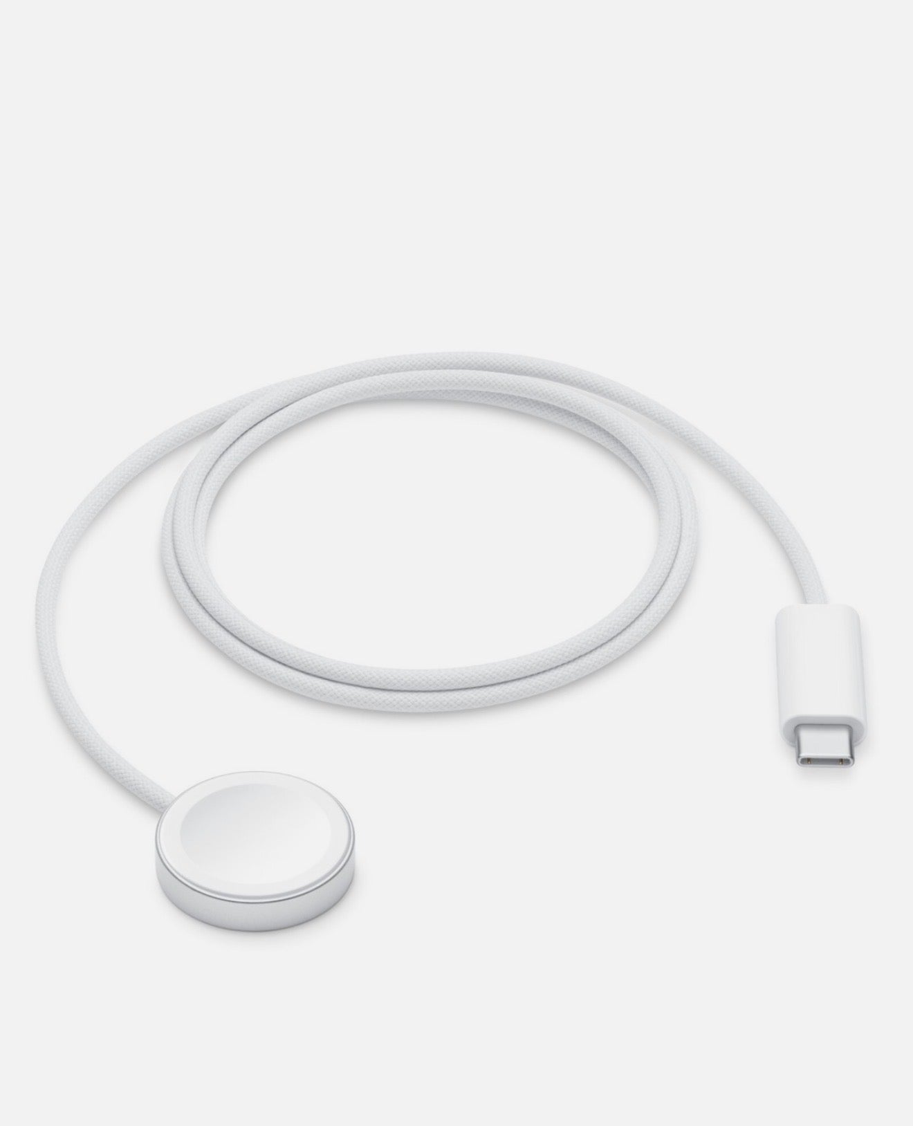 Magnetic Fast Charger to USB-C Cable for Smartwatch – 1m, White, Fast Charging (New)