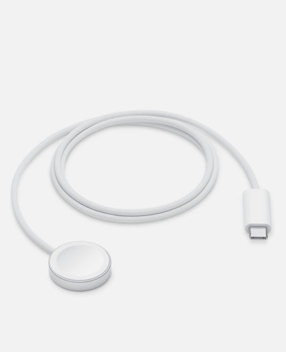 Magnetic Fast Charger to USB-C Cable for Smartwatch – 1m, White, Fast Charging (New)