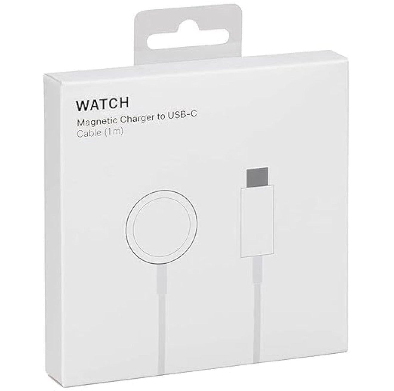 Magnetic Fast Charger to USB-C Cable for Smartwatch – 1m, White, Fast Charging (New)