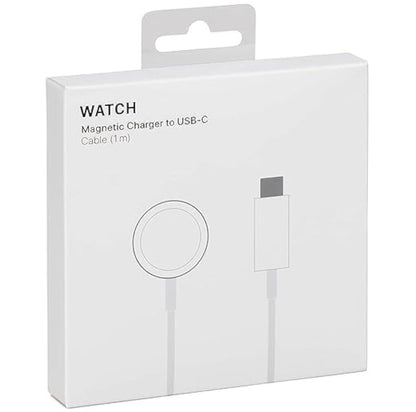 Magnetic Fast Charger to USB-C Cable for Smartwatch – 1m, White, Fast Charging (New)