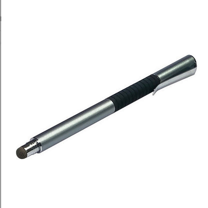 2-in-1 Multi-Functional Stylus Touch Pen – Silver/Black, Universal Compatibility (New)