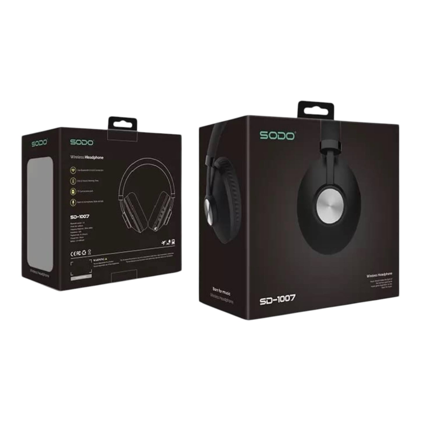 SODO SD-1007 Wireless Bluetooth Headphones – Over-Ear with Mic