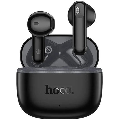Hoco EW201 Graceful True Wireless Earbuds – Bluetooth 5.4, 13mm Bass Drivers, Touch Control, Black (New)